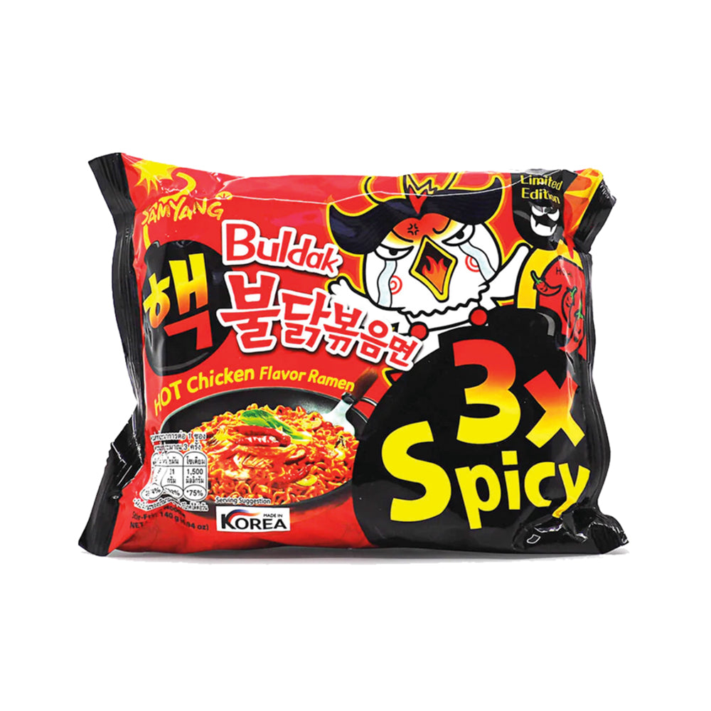 SamYang Buldak Hot Chicken Flavor Ramen 3x Spicy 140g 40er  (mhd. 15/07/2024)