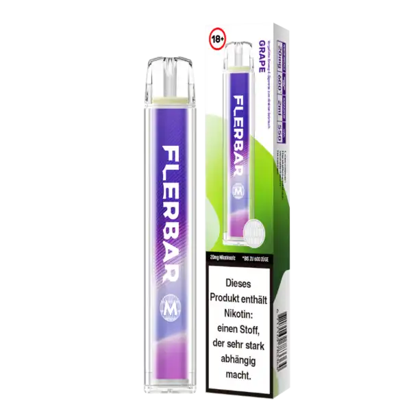 E-Zigarette Flerbar Grape 20mg Nikotin 600