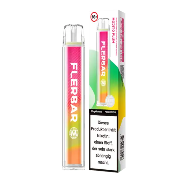 E-Zigarette Flerbar Mojito Plum 20mg Nikotin 600