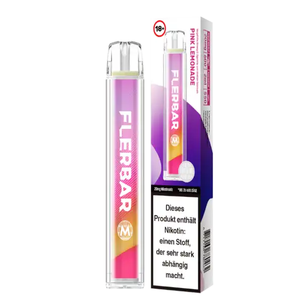 E-Zigarette Flerbar Pink Lemonade 20mg Nikotin 600