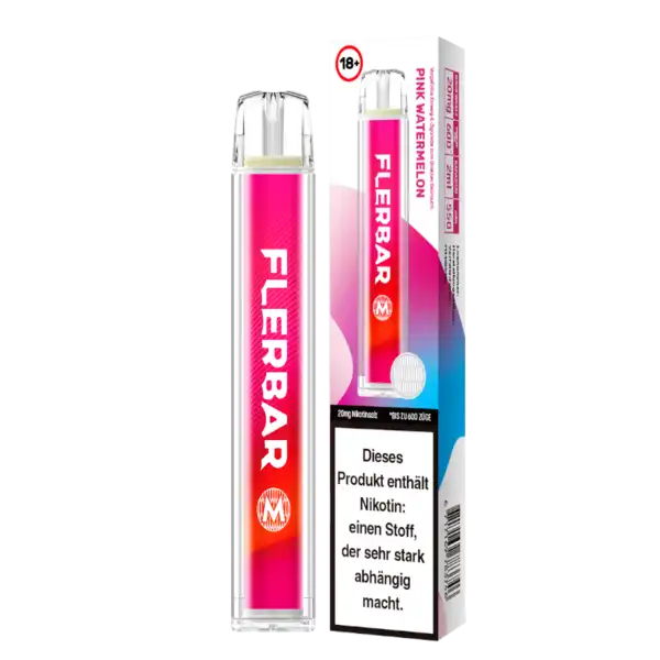 E-Zigarette Flerbar Pink Watermelon 20mg Nikotin 600