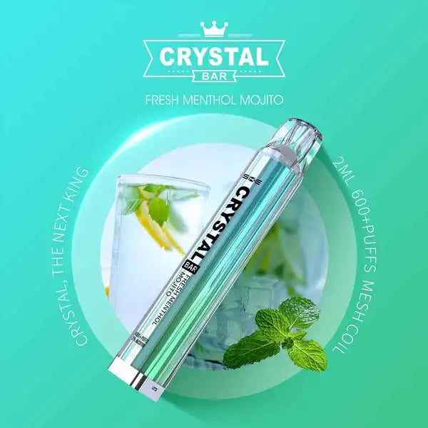 E-Zigarette Crystal Bar 600 Fresh Menthol Mojito 20mg Nikotin