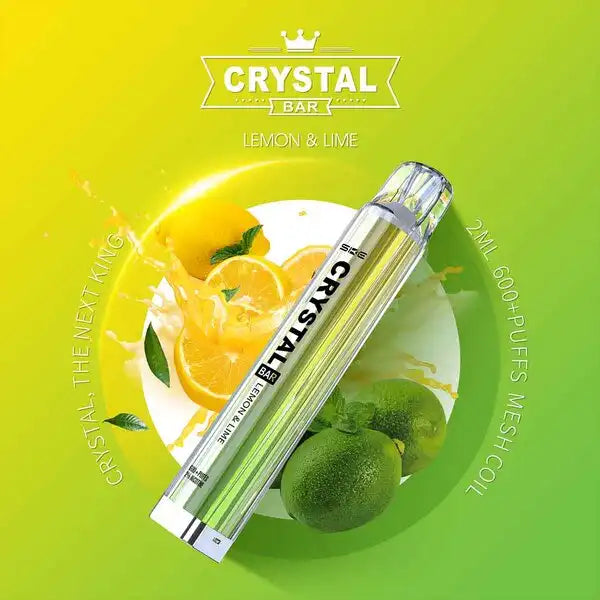 E-Zigarette Crystal Bar 600 Lemon & Lime 20mg Nikotin