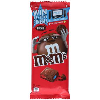 M&M's Cookie Tafelschokolade 150g 16er (mhd. 20/05/2024)