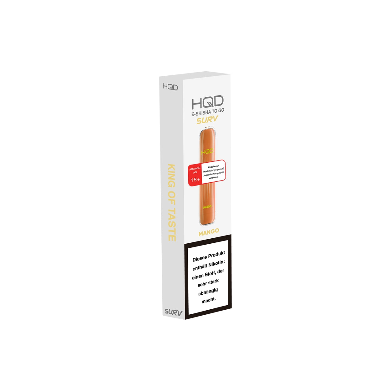 E-Zigarette HQD Surv MANGO 18mg Nikotin 600