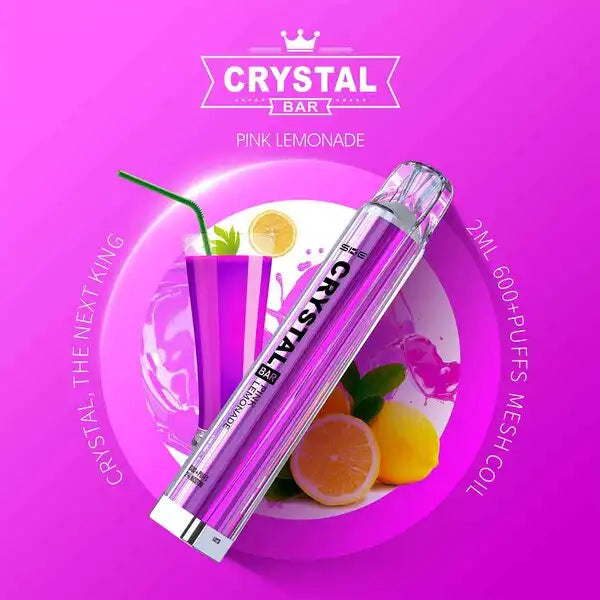 E-Zigarette Crystal Bar 600 Pink Lemonade 20mg Nikotin