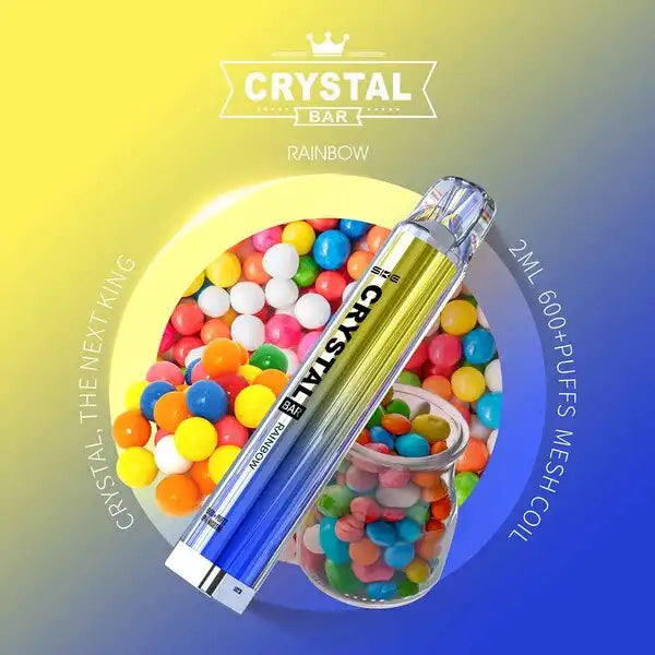 E-Zigarette Crystal Bar 600 Rainbow 20mg Nikotin