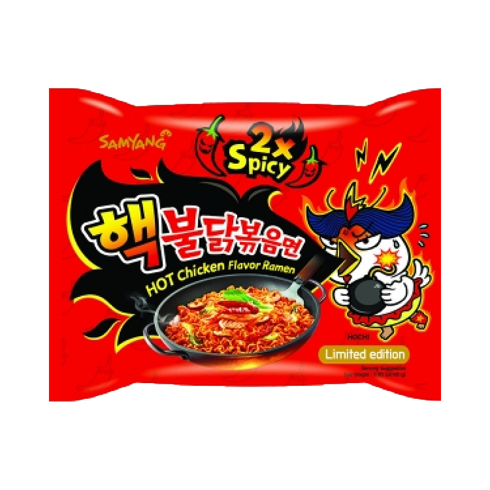 SamYang Buldak Hot Chicken Flavor Ramen 2x Spicy 140g 40er  (mhd. 15/07/2024)