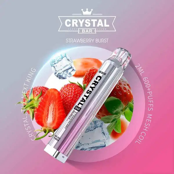 E-Zigarette Crystal Bar 600 Strawberry Burst 20mg Nikotin