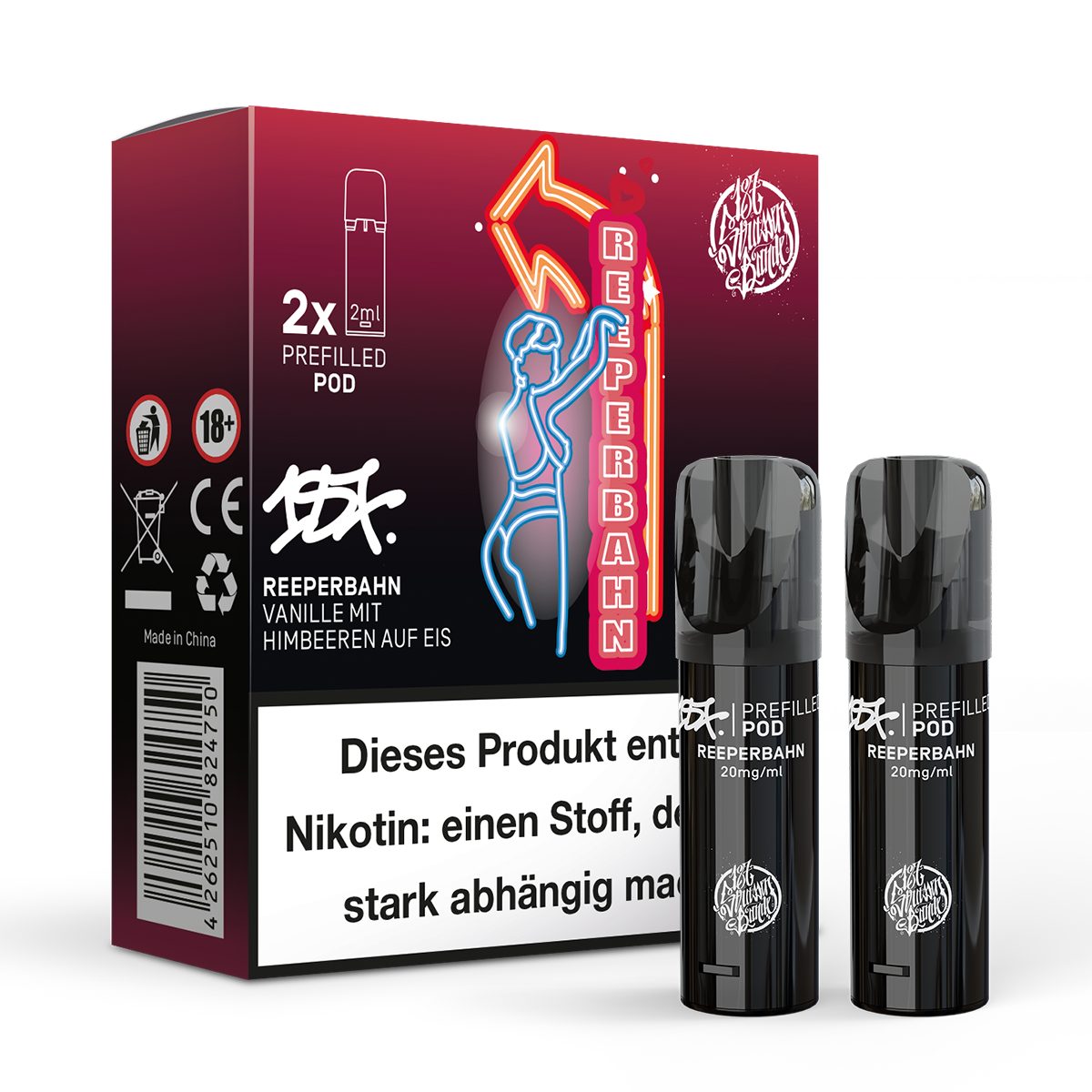 187 Prefilled Pod 2er Pack 20mg Nikotin Reeperbahn