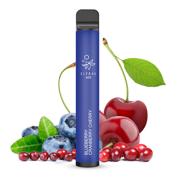 E-Zigarette Elfbar 600 Blueberry Cranberry Cherry 20mg Nikotin