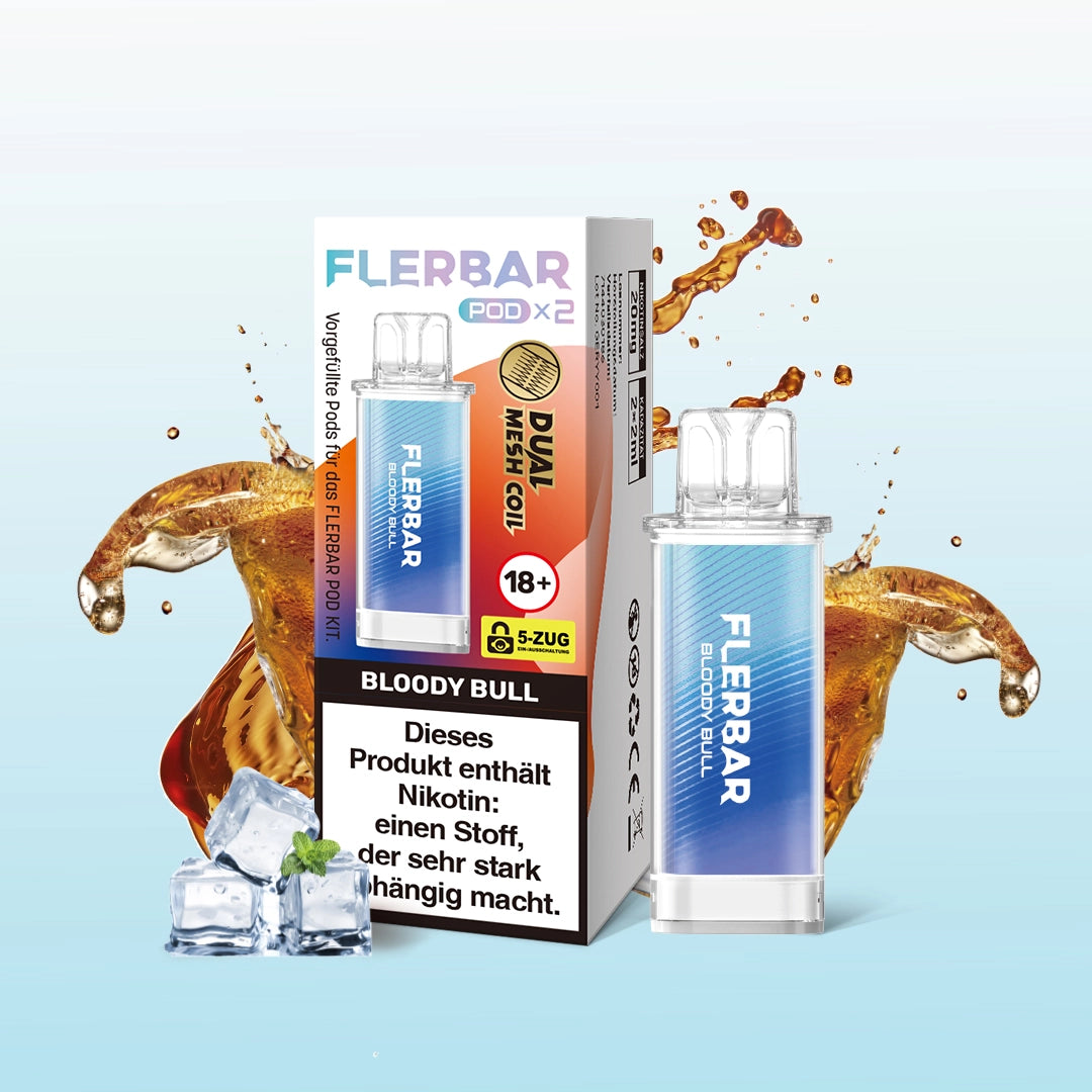 Flerbar Prefilled Pod Bloody Bull 20mg Nikotin 600