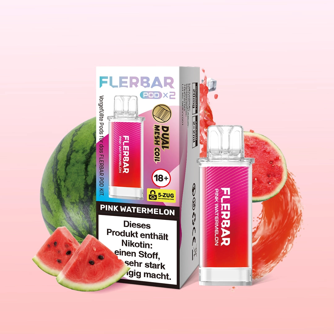 Flerbar Prefilled Pod Pink Watermelon 20mg Nikotin 600