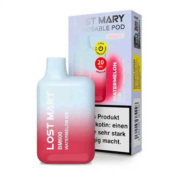 E-Zigarette Elf Bar Lost Mary BM600 CP WATERMELON ICE 20mg Nikotin 600