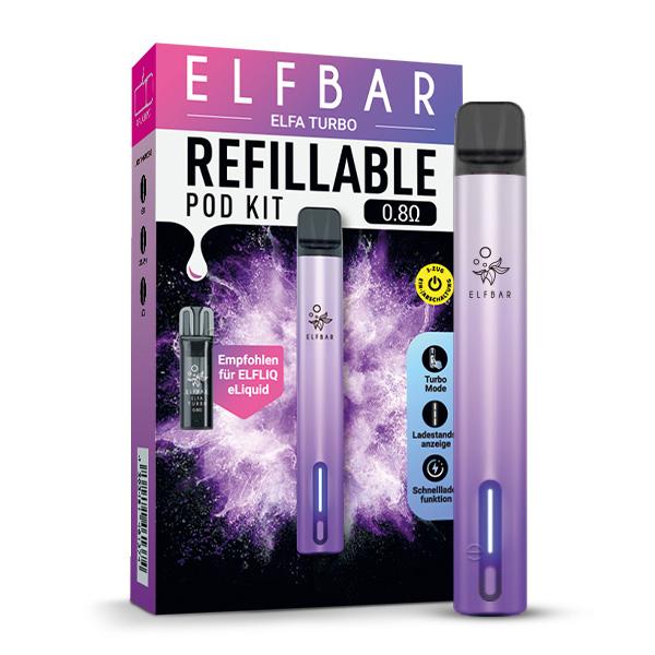 ELFA Turbo Refillable Pod Kit Aurora Purple