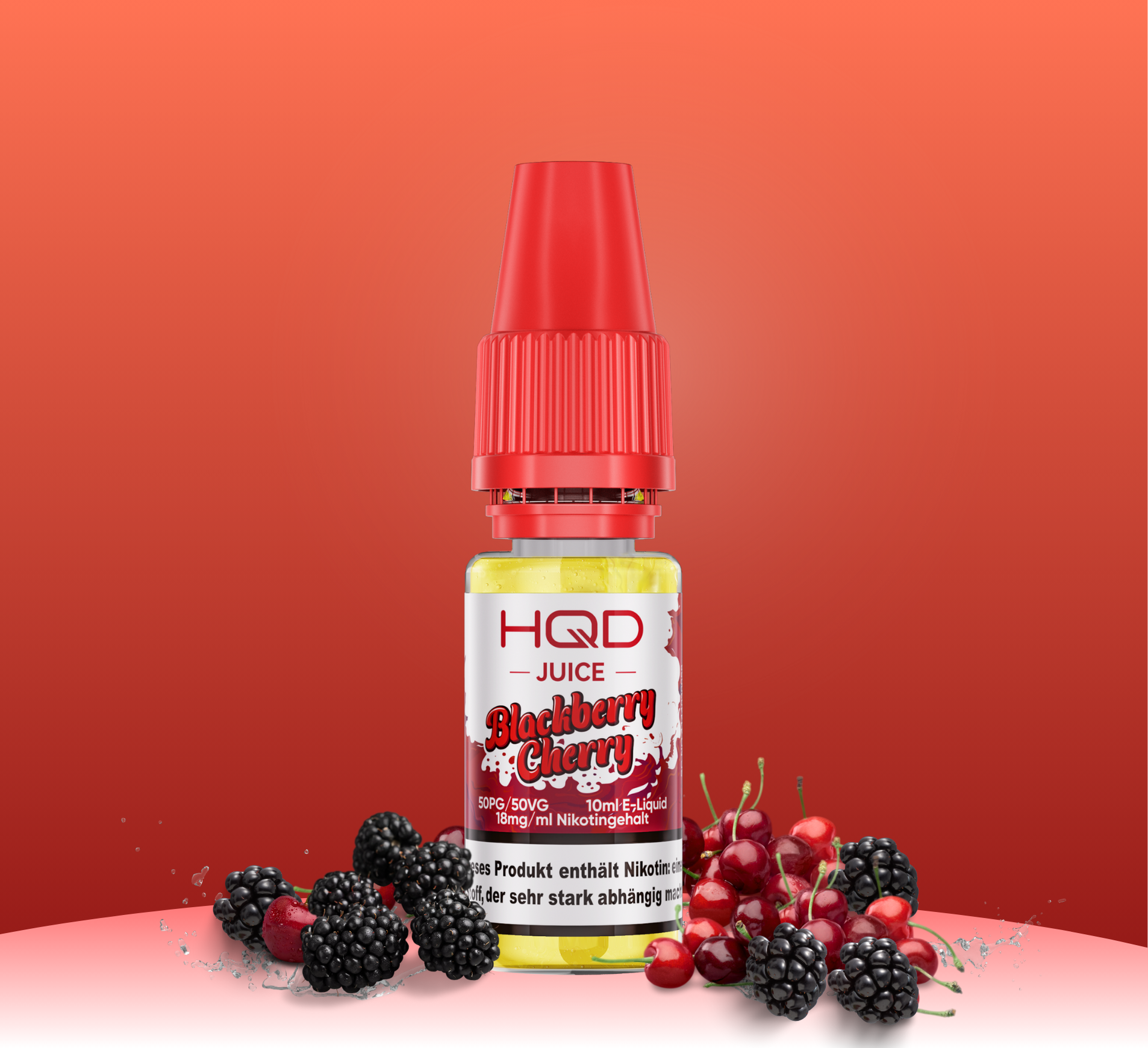 HQD Juice Blackberry Cherry 10ml Liquid 18mg Nikotin