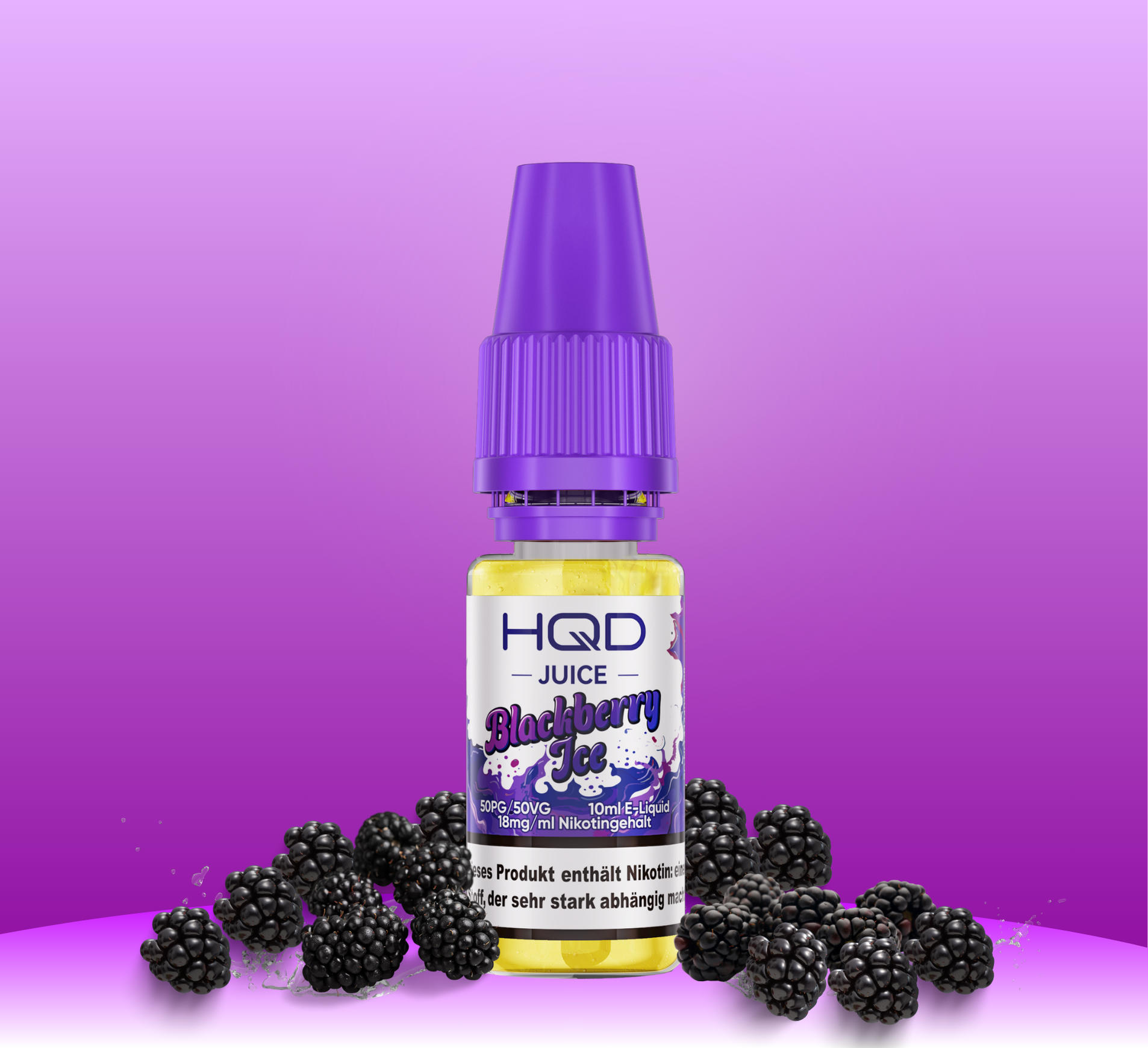 HQD Juice Blackberry Ice 10ml Liquid 18mg Nikotin