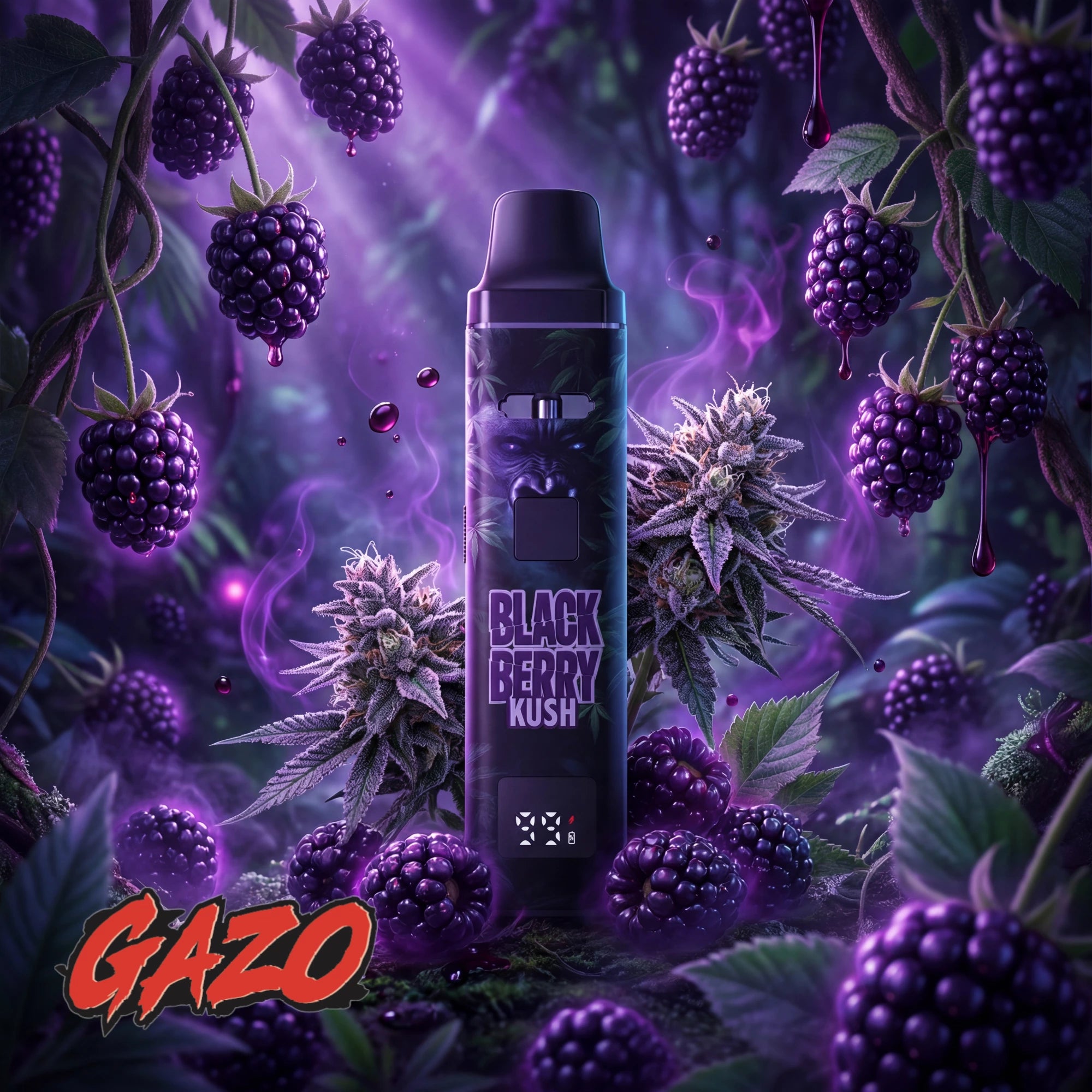 GAZO VAPE – H3BTA „Blackberry“ (Blackberry) – 1ml CRD