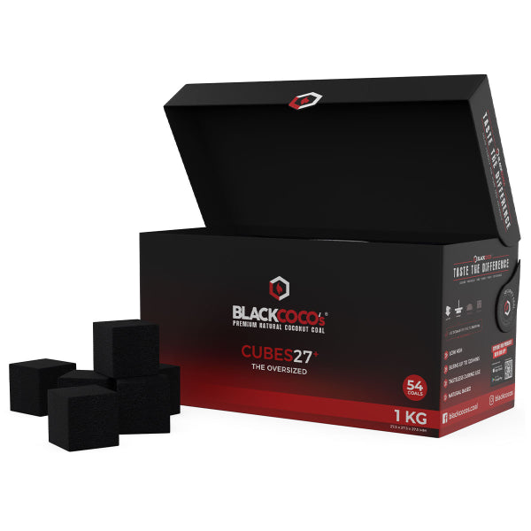 BLACKCOCO's CUBES27 Shisha Kohle 1kg (20 x 1kg Karton)