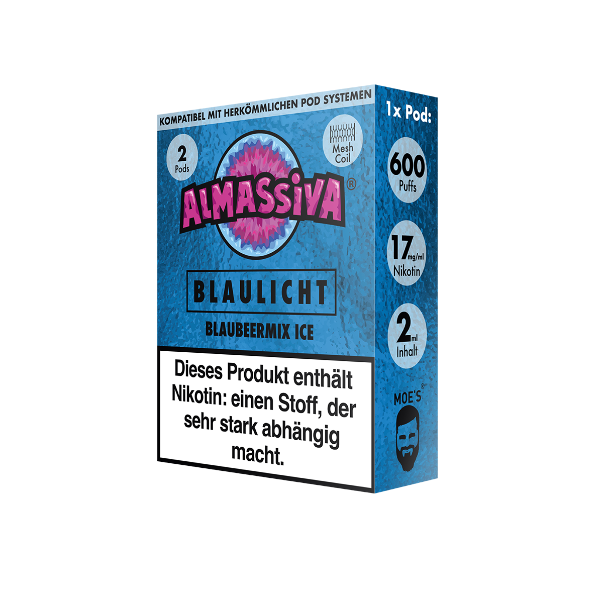 Al Massiva Prefilled Pod Blaulicht 17mg Nikotin