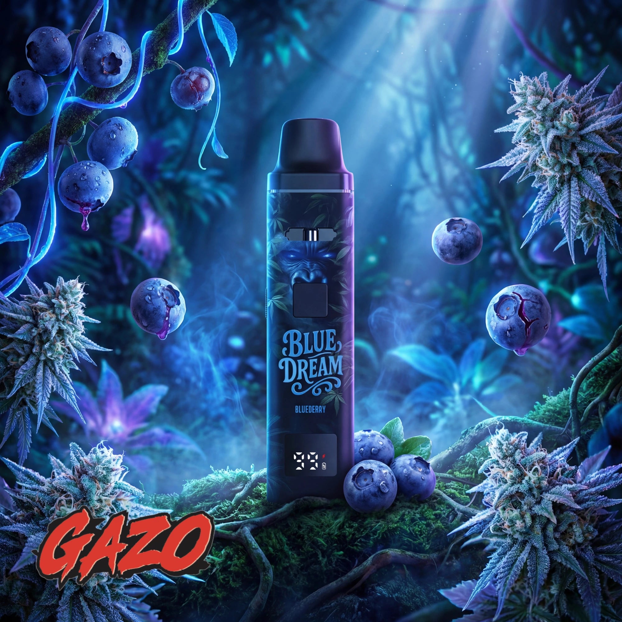 GAZO VAPE – H3BTA „Blue Dream“ (Blueberry) – 1ml CRD