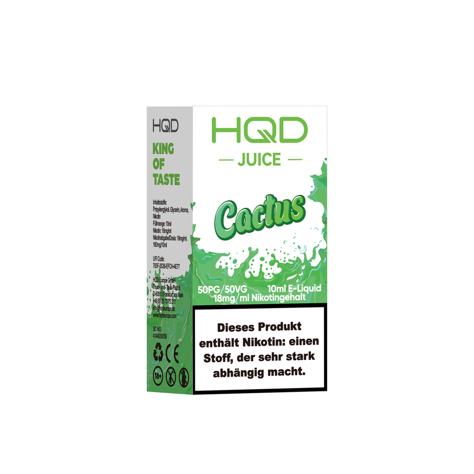 HQD Juice Cactus 10ml Liquid 18mg Nikotin