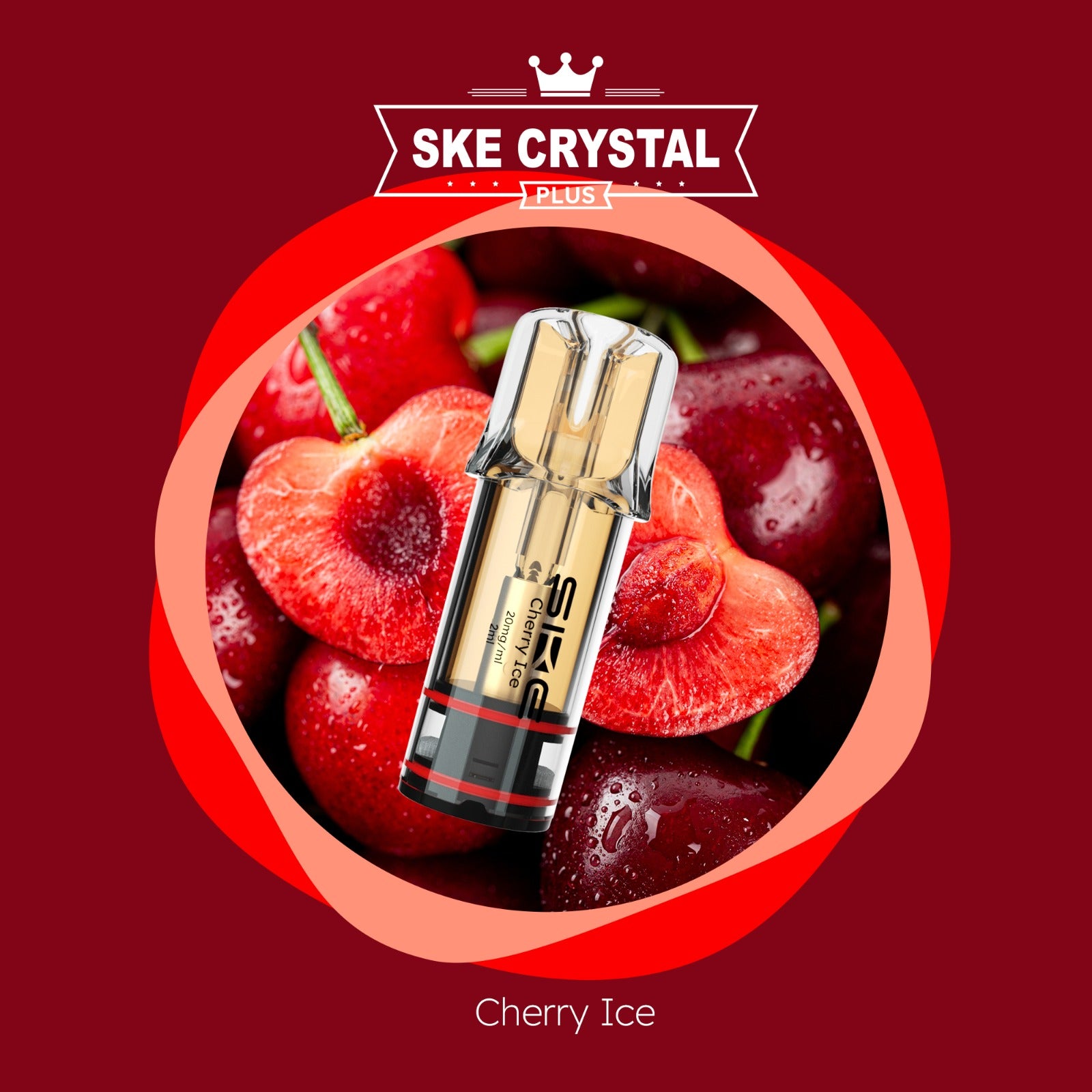 SKE Crystal PLUS Pod Cherry Ice 20mg Nikotin 600