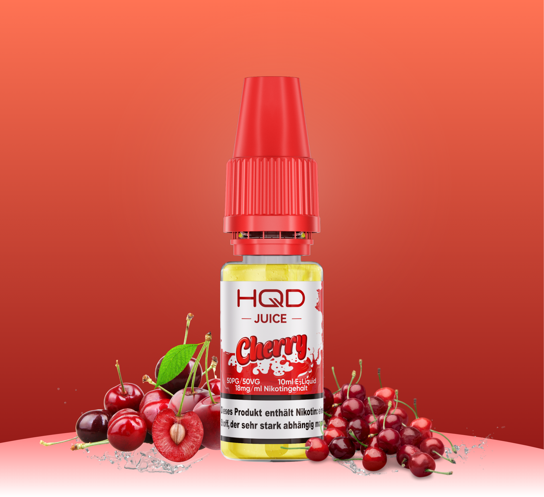 HQD Juice Cherry 10ml Liquid 18mg Nikotin