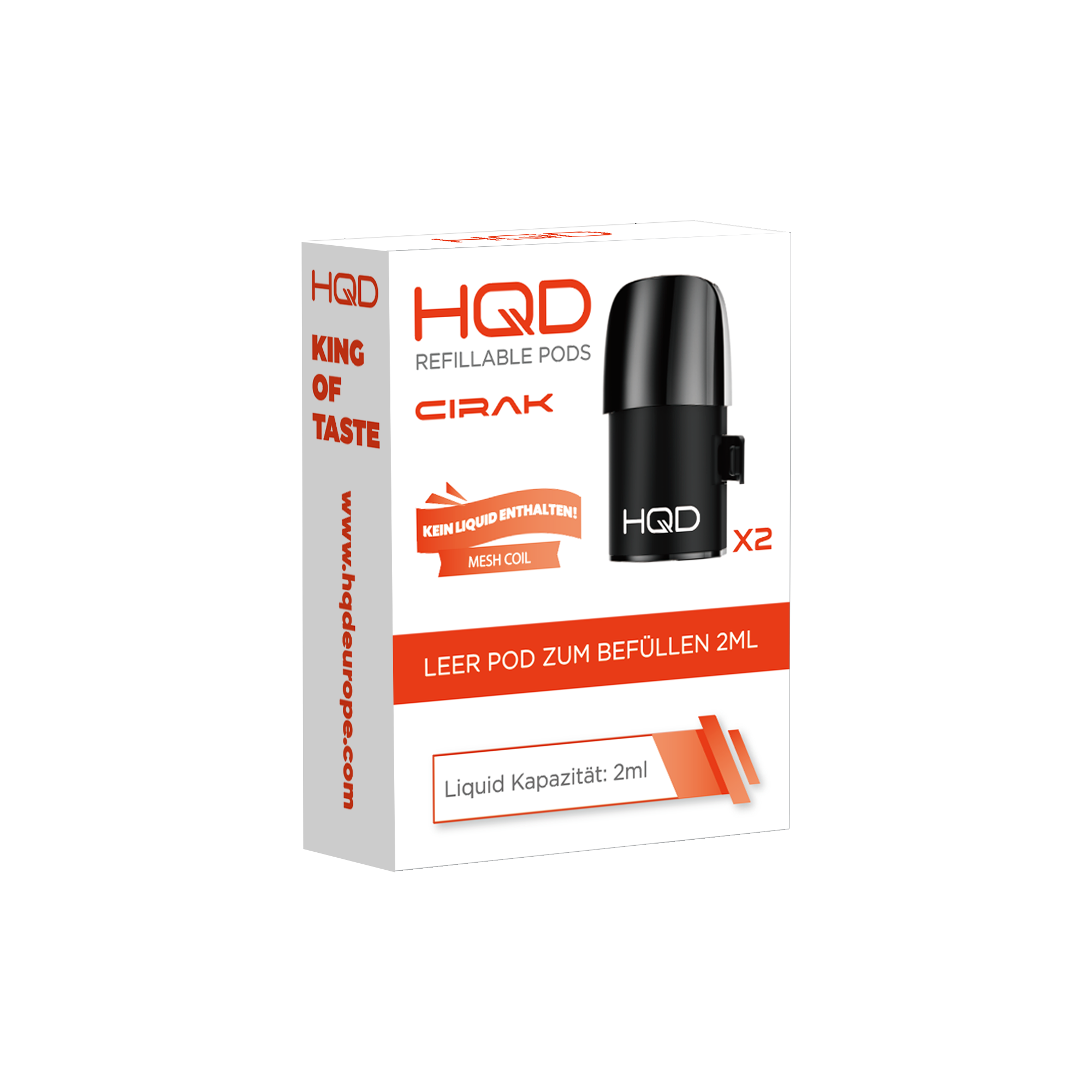HQD Cirak 2 Refillable Pod 2er Pack (Leer Pod) Ohm: 0.8 - Jetzt kaufen | Maos Shop HQD Cirak 2 Refillable Pod 2er Pack (Leer Pod) Ohm: 0.8 - Jetzt kaufen | Maos Shop