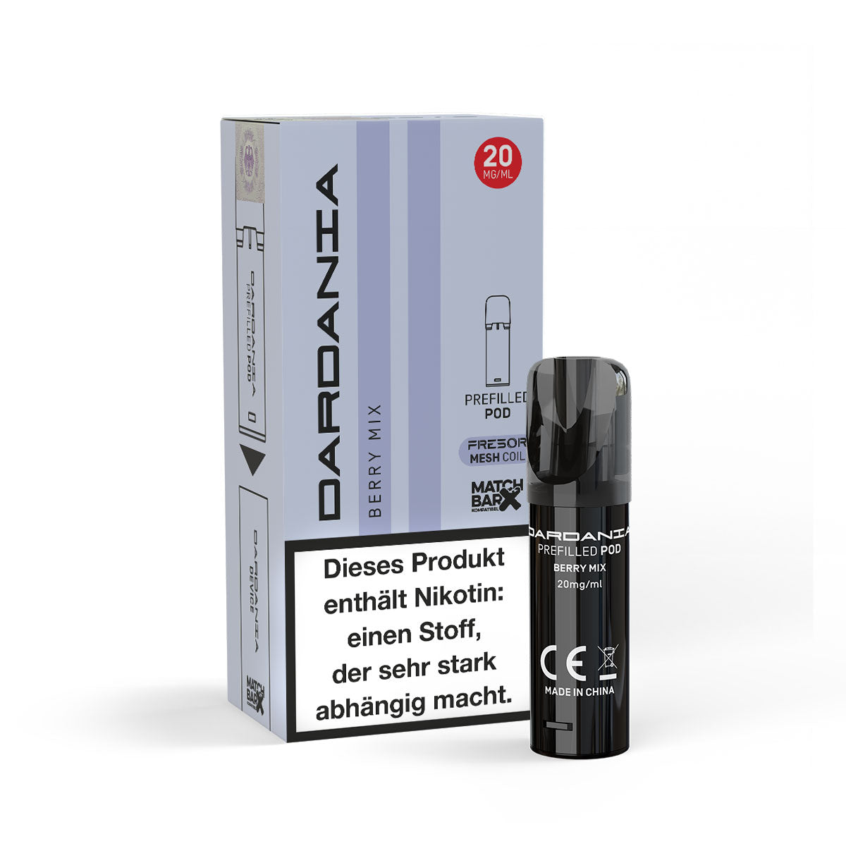 Dardania Prefilled Pod Berry Mix 20mg Nikotin