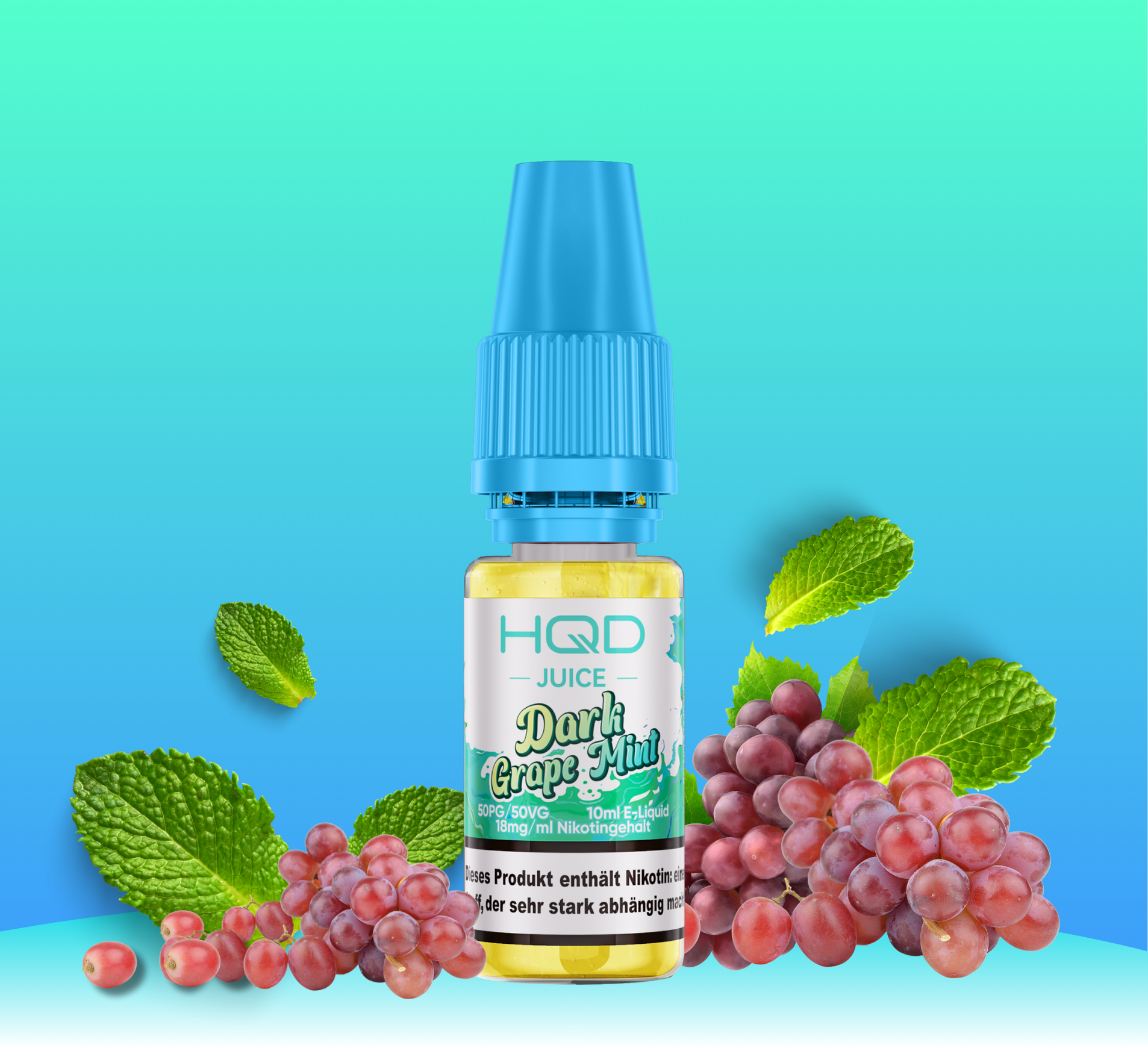 HQD Juice Dark Grape Mint 10ml Liquid 18mg Nikotin