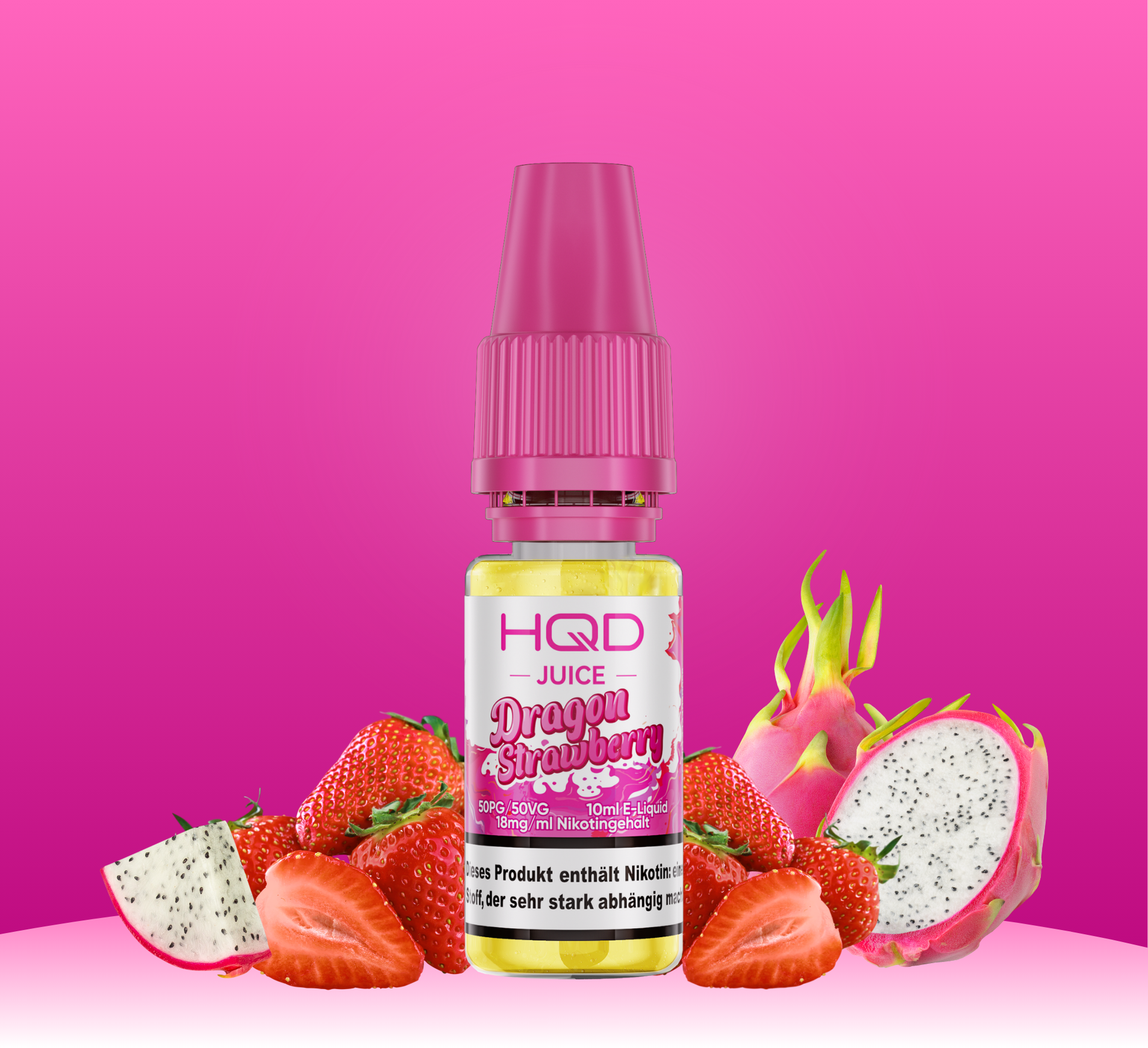 HQD Juice Dragon Strawberry 10ml Liquid 18mg Nikotin