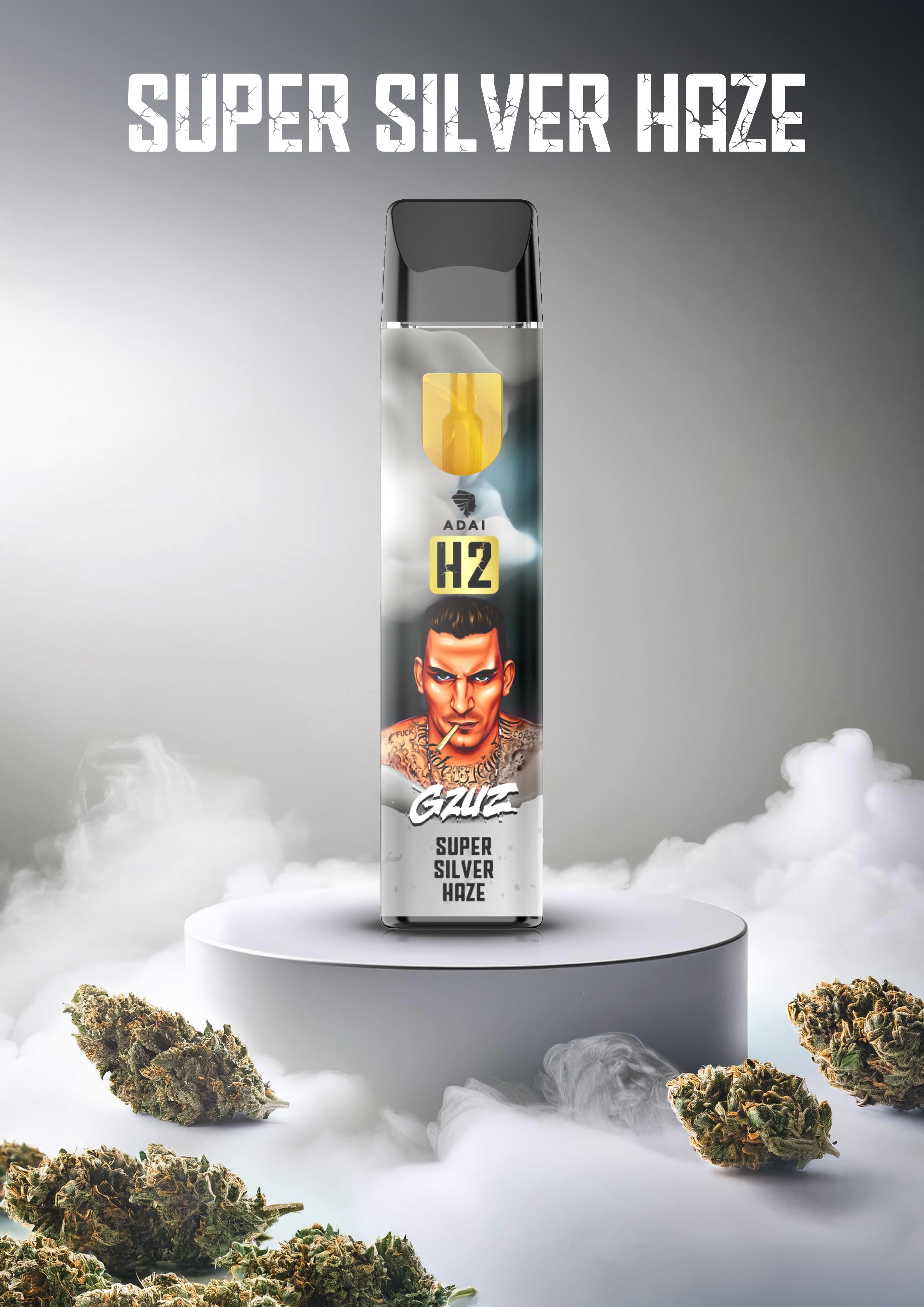 GZUZ V2 Superior Blend Vaporizer Super Silver Haze