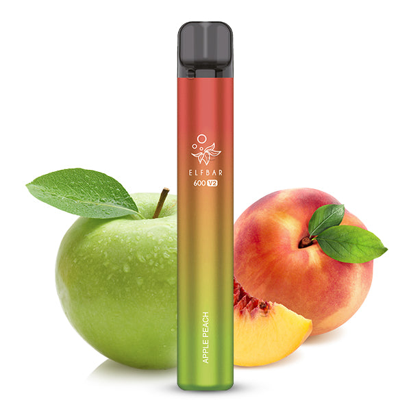 E-Zigarette Elf Bar V2 Apple Peach 20mg Nikotin 600