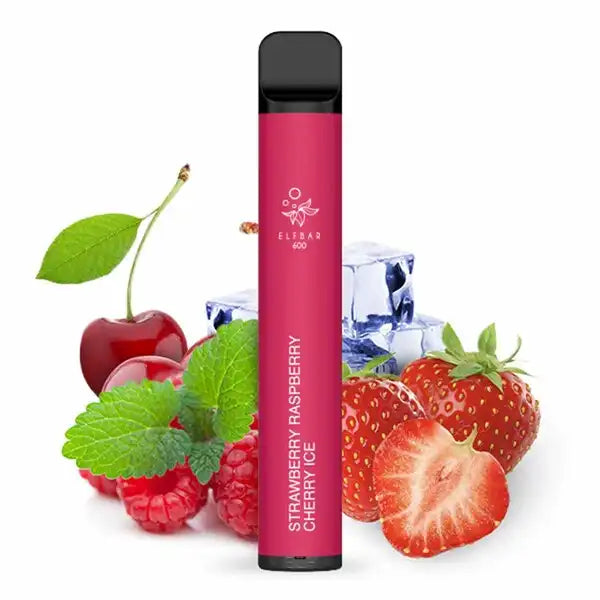 E-Zigarette Elf Bar Strawberry Raspberry Cherry Ice 20mg Nikotin  600