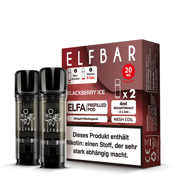 Elfbar Prefilled Pod ELFA Blackberry Ice 20mg Nikotin 600