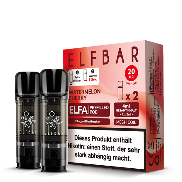 Elfbar Prefilled Pod ELFA Watermelon Cherry 20mg Nikotin 600