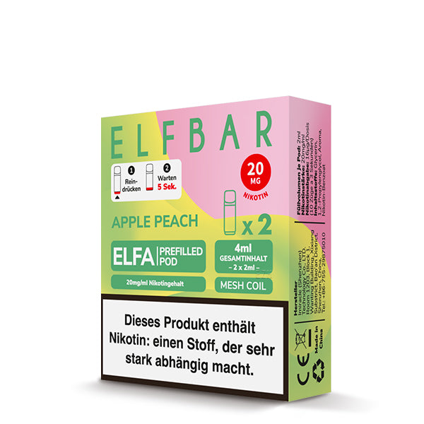 Elf Bar ELFA CP Prefilled Pod Apple Peach 20mg Nikotin 600