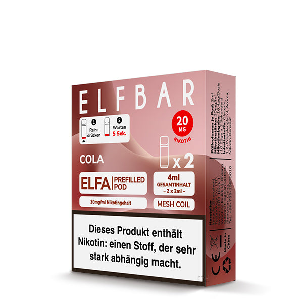 Elf Bar ELFA CP Prefilled Pod Cola 20mg Nikotin 600