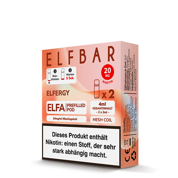 Elf Bar ELFA CP Prefilled Pod Elfstorm 20mg Nikotin 600