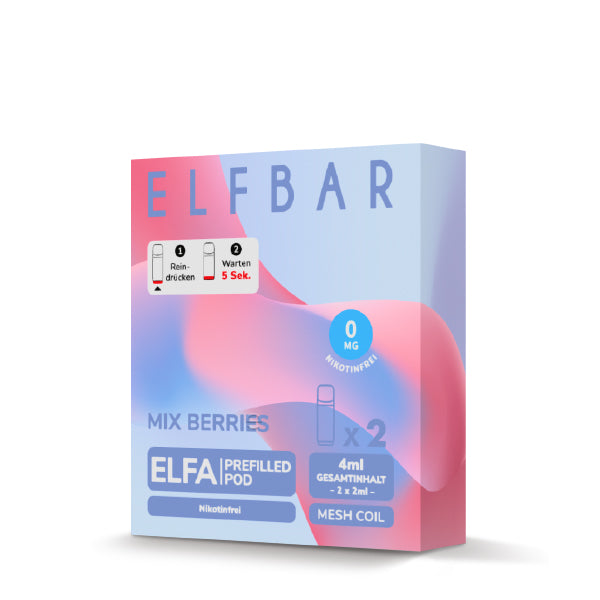 Elf Bar ELFA CP Prefilled Pod Mix Berries 0mg NIKOTINFREI 600