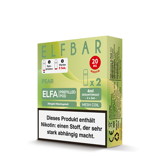 Elf Bar ELFA CP Prefilled Pod Pear 20mg Nikotin 600