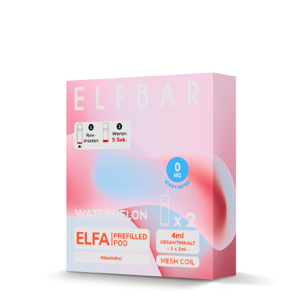 Elf Bar ELFA CP Prefilled Pod Watermelon 0mg NIKOTINFREI 600