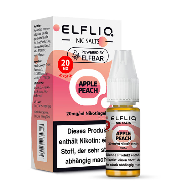 Elfbar ELFLIQ 20mg/ml Nikotinsalz Liquid Apple Peach