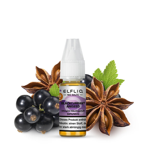 Elfbar ELFLIQ 10mg/ml Nikotinsalz Liquid Blackcurrant Aneseed