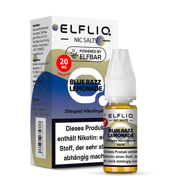 Elfbar ELFLIQ 20mg/ml Nikotinsalz Liquid Blue Razz Lemonade