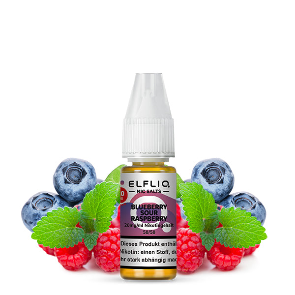 Elfbar ELFLIQ 20mg/ml Nikotinsalz Liquid Blueberry Sour Raspberry (Steuerbanderole 2025)