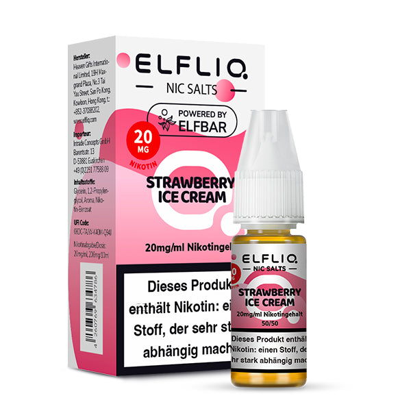 Elfbar ELFLIQ 20mg/ml Nikotinsalz Liquid Strawberry Ice Cream