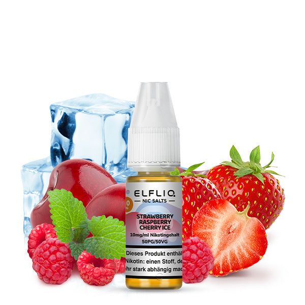 Elfbar ELFLIQ 10mg/ml Nikotinsalz Liquid Strawberry Raspberry Cherry Ice