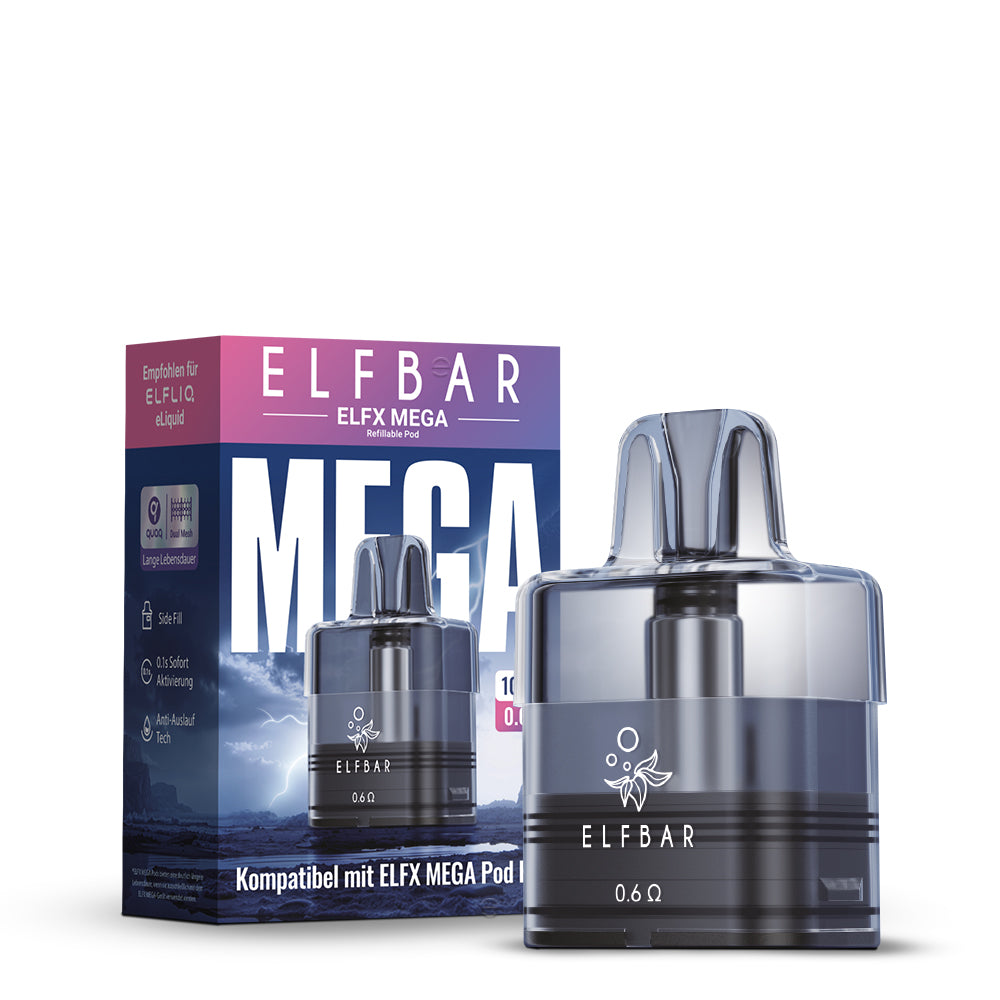 ELFBAR ELFX Mega Refillable Pod (Leer Pod) Ohm: 0.6 10ml